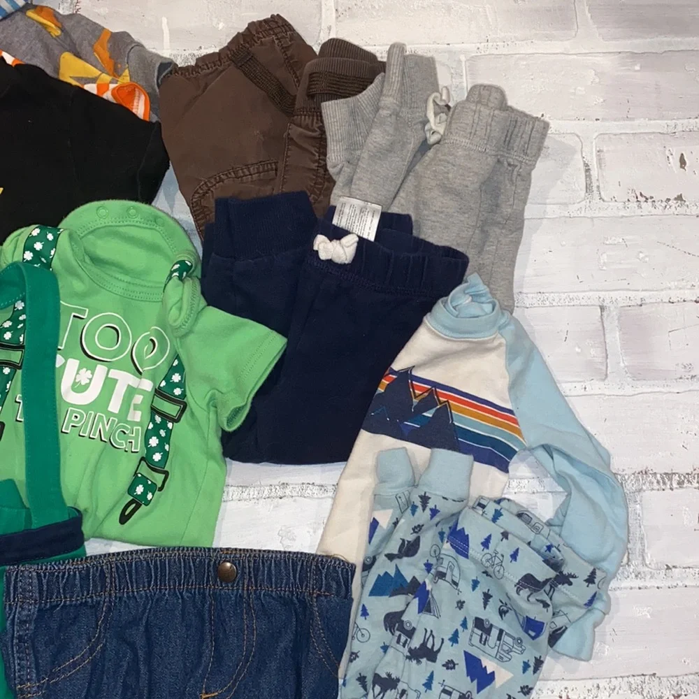 Babyboy 12m spring & summer top pants pjs bundle!